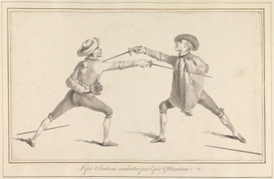 Het zwaard en de lantaarn bestreden door het zwaard en de mantel door James Gwin