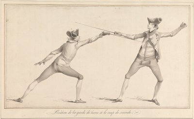 Positie van de Garde van Tierce en de Seconde Slag door James Gwin