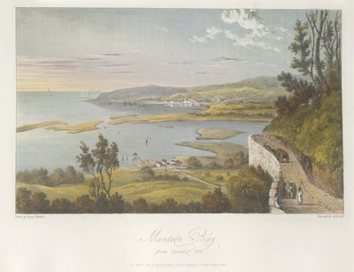 Uitzicht op Montego Bay vanaf Reading Hill, illustratie uit 