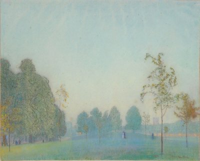 Parkscène en Toren, 1912 door James Hamilton Hay