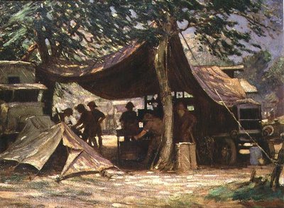 De werkplaats voor motortransportreparatie, Zuid-Afrika door James Hamilton Mackenzie