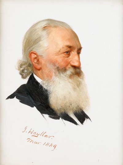 Studie van een bebaarde heer, 1889 door James Hayllar