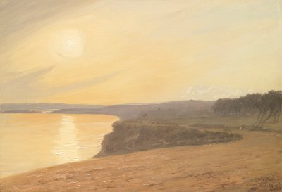 Zonsondergang, nabij Bournemouth, 1899 door James Hayllar