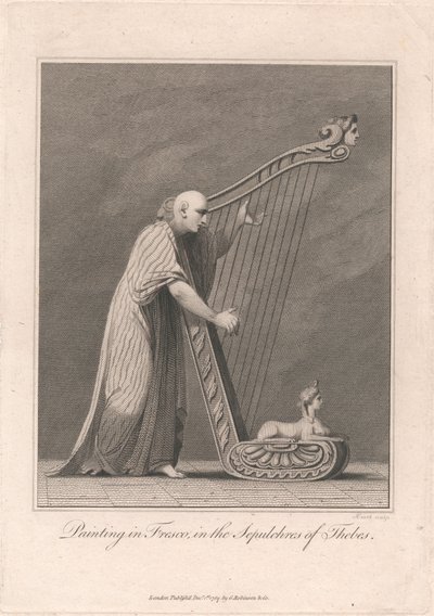 Schilderij in de Grafkamers van Thebe door James Heath
