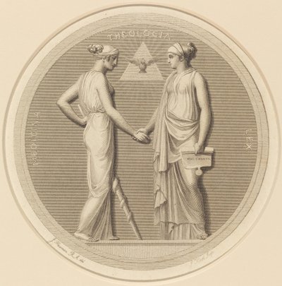 Geneeskunde - Theologie - Wet door James Heath after John Flaxman
