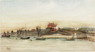 Whitehill Point aan de Tyne door James Henry Cleet