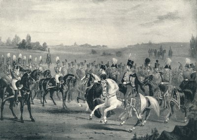 Review van de 1e Life Guards en 8e Huzaren, 4 juni 1842, 1842 1909 door James Henry Lynch