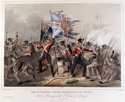Het 18e (Royal Irish) Regiment of Foot. Bij de Bestorming van Amoy door James Henry Lynch