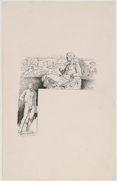 Gipsafgietsels van Antieke Beelden: Het Parthenon door James Henry Moser