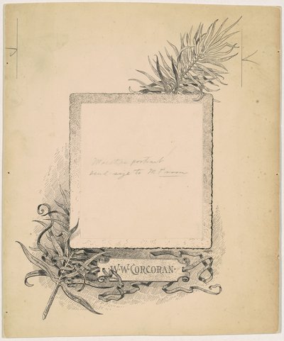 Frontispice, Portret van W. W. Corcoran door James Henry Moser
