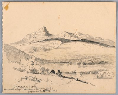 Mt. Chocorua vanuit Tamworth, New Hampshire door James Henry Moser