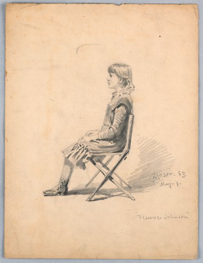 Portret van Florence Johnson door James Henry Moser