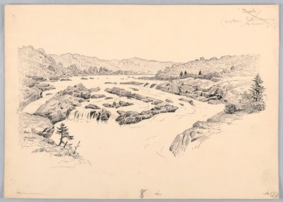 Rivierstromen, ontwerp voor Washington Board of Trade Dinner, 13 mei 1908 door James Henry Moser