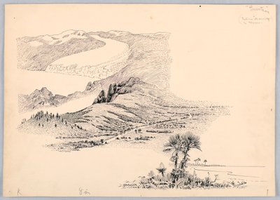 Drie Landschappen, Ontwerp voor Washington Board of Trade Diner, 13 mei 1908 door James Henry Moser
