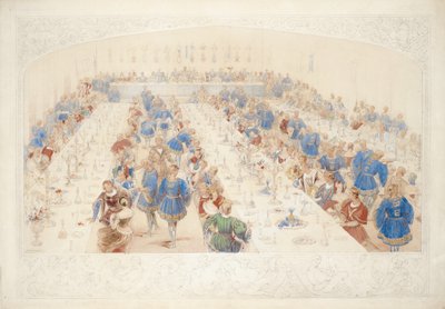Het banket door James Henry Nixon