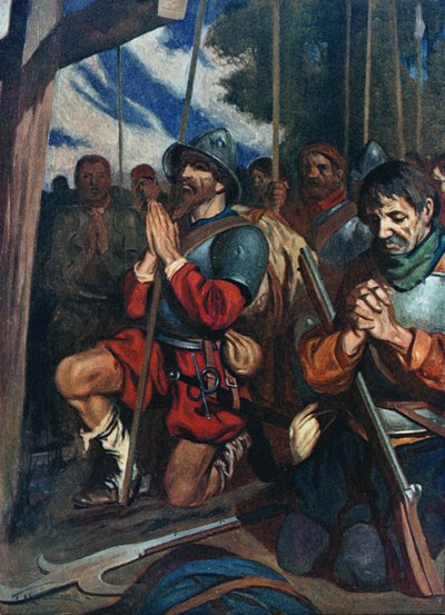 Het hele leger knielde in de modder en bekende hun zonden door James Henry Robinson