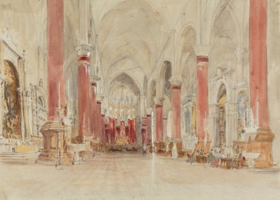 Interieur van de kerk van San Giovanni e Paolo, Venetië door James Holland