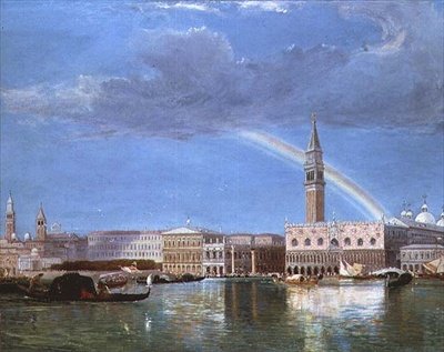 De Piazzetta en het Dogepaleis vanaf het Bacino door James Holland