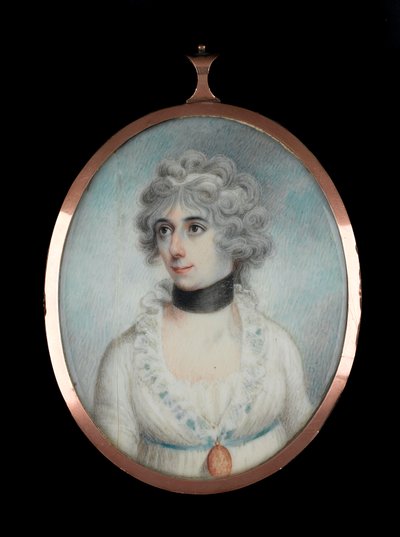 Onbekende dame (1801-1881), ca. 1820 door James Holmes