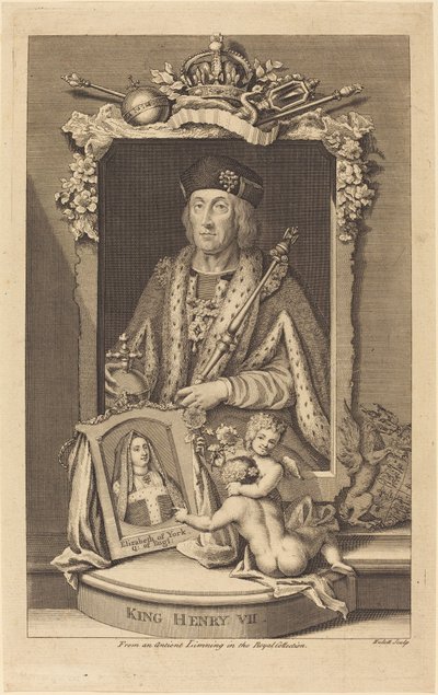 Koning Hendrik VII door James Hulett after George Vertue
