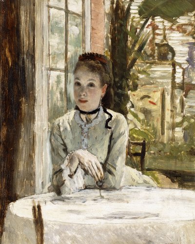 Een Vrouw in een Elegant Interieur door James Jacques Joseph Tissot