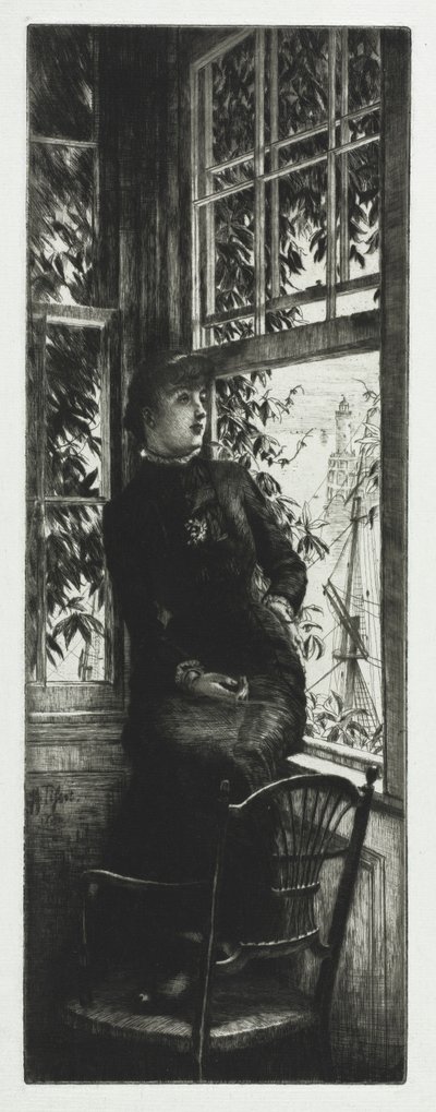 Aan de kust, 1880 door James Jacques Joseph Tissot