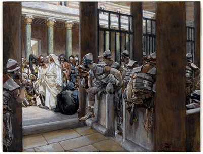 Maar niemand legde handen op Hem, illustratie voor Het leven van Christus door James Jacques Joseph Tissot