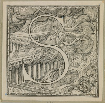 Hoofdletter S, illustratie uit Het Leven van Onze Heer Jezus Christus door James Jacques Joseph Tissot