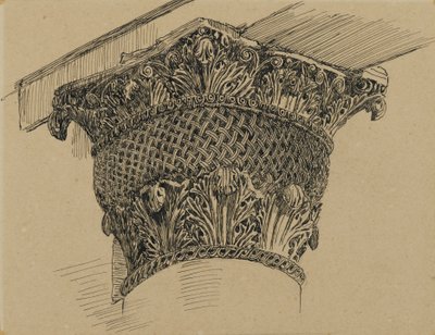 Kapiteel van de Moskee van El-Aksa, illustratie uit Het Leven van Onze Heer Jezus Christus, 1886-94 door James Jacques Joseph Tissot