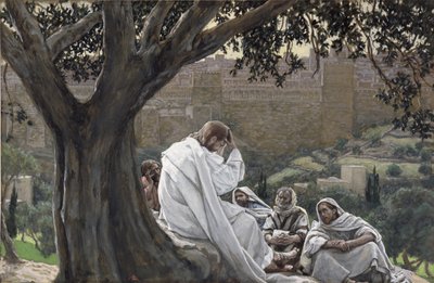 Christus voorspelt de vernietiging van de tempel, illustratie voor Het Leven van Christus door James Jacques Joseph Tissot