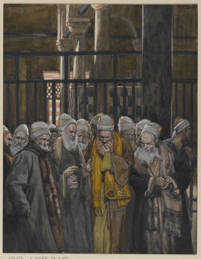 Samenzwering van de Joden, illustratie uit Het Leven van Onze Heer Jezus Christus, 1886-94 door James Jacques Joseph Tissot