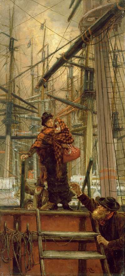 Emigranten door James Jacques Joseph Tissot