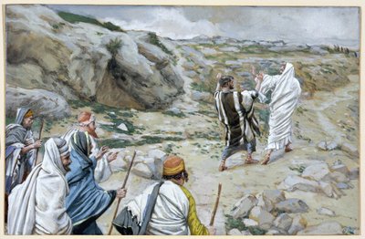 Ga weg van mij, Satan, illustratie voor Het Leven van Christus door James Jacques Joseph Tissot