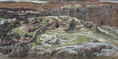 Golgotha en het Heilig Graf in de Tijd van Onze Heer, illustratie voor Het Leven van Christus, c.1886-94 door James Jacques Joseph Tissot