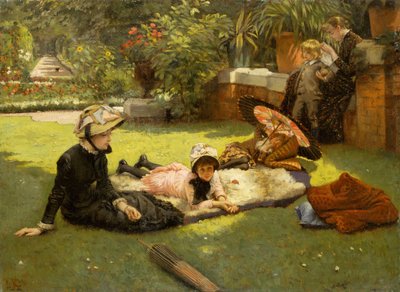 In Volle Zon En plein soleil, ca. 1881 door James Jacques Joseph Tissot