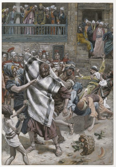 Jezus Voor Herodes, illustratie uit Het Leven van Onze Heer Jezus Christus, 1886-94 door James Jacques Joseph Tissot