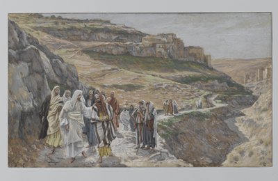 Jezus spreekt met zijn discipelen door James Jacques Joseph Tissot