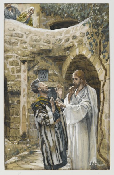 Jezus geneest een stomme bezeten man door James Jacques Joseph Tissot