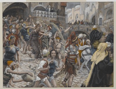 Jezus Geleid van Kajafas naar Pilatus, illustratie uit Het Leven van Onze Heer Jezus Christus, 1886-94 door James Jacques Joseph Tissot