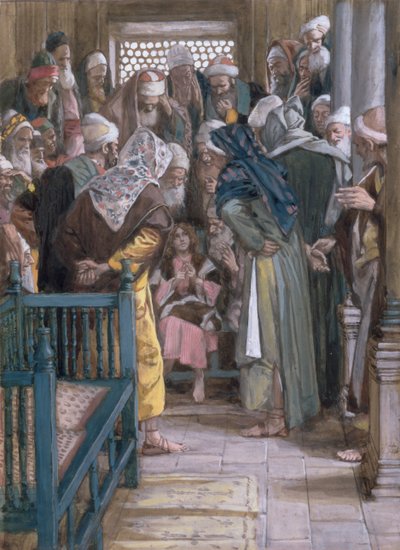 Jezus te midden van de dokters, illustratie voor Het Leven van Christus, c.1886-96 door James Jacques Joseph Tissot