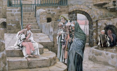Jezus en het kleine kind, illustratie voor Het leven van Christus, ca. 1886-94 door James Jacques Joseph Tissot