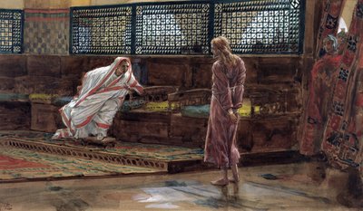 Jezus voor het Eerst voor Pilatus, illustratie voor Het Leven van Christus, c.1886-94 door James Jacques Joseph Tissot