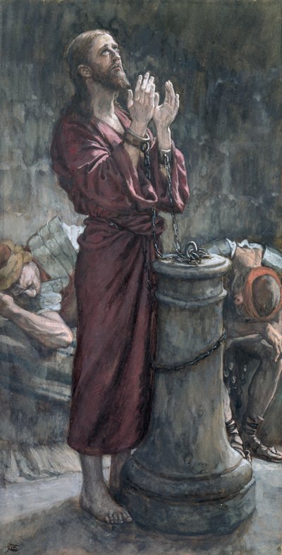 Jezus in de gevangenis, illustratie voor Het leven van Christus, ca. 1884-96 door James Jacques Joseph Tissot