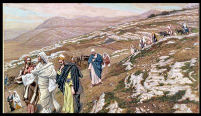 Jezus op Weg naar Galilea, illustratie voor Het Leven van Christus door James Jacques Joseph Tissot