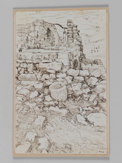 Jobs bron, illustratie uit Het Leven van Onze Heer Jezus Christus door James Jacques Joseph Tissot