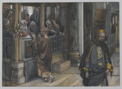 Judas Gaat de Joden Vinden, illustratie uit Het Leven van Onze Heer Jezus Christus, 1886-94 door James Jacques Joseph Tissot