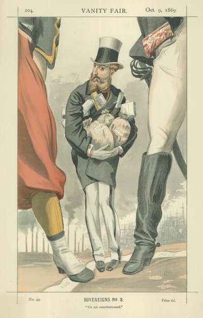 Leopold II, Koning der Belgen door James Jacques Joseph Tissot