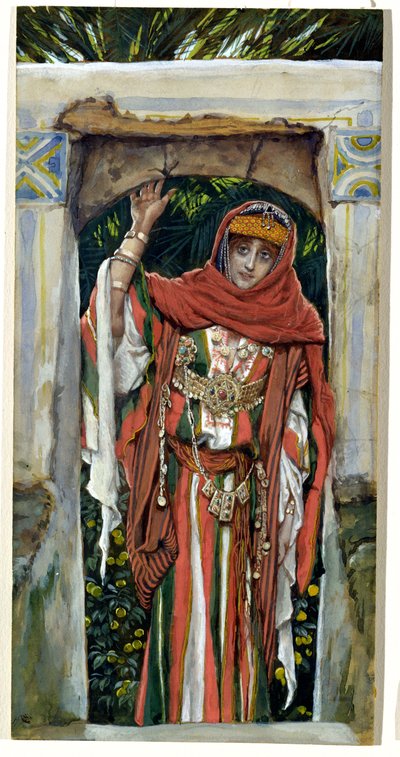Maria Magdalena voor haar Bekering, illustratie voor Het Leven van Christus door James Jacques Joseph Tissot