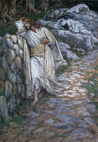 Mijn ziel is zeer bedroefd tot de dood, illustratie voor Het leven van Christus, ca. 1884-96 door James Jacques Joseph Tissot