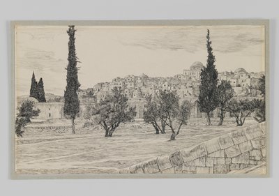 Plaats van het Heidense Hof, Haram, illustratie uit Het Leven van Onze Heer Jezus Christus door James Jacques Joseph Tissot